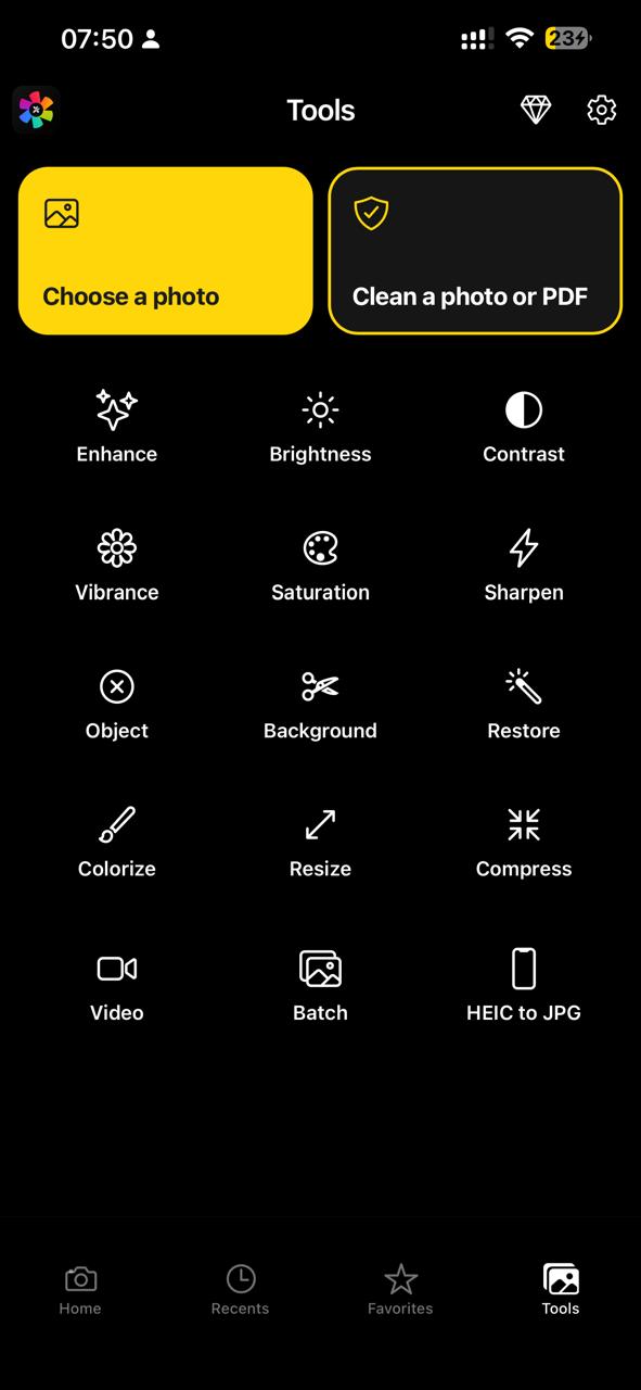 Photo and video tools